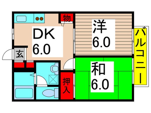 パークフラッツ六木の物件間取画像